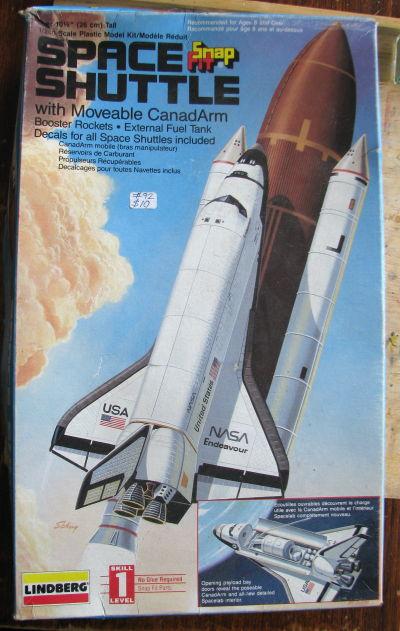 72565 for sale online Lindberg Snap Fit Space Shuttle Moveable Kit No 