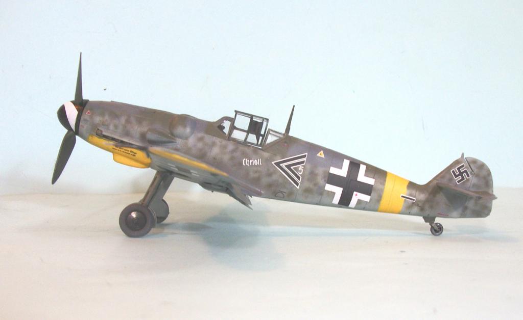 Painted SA eduard 32815 1/32 Aircraft Bf109G10 Erla for Revell 