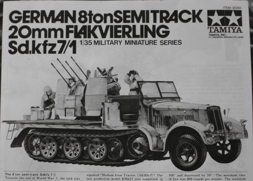 Tamiya 35050 1/35 Model Kit German 8Ton Half-Track 20mm Flakvierling Sd.kfz 7/1