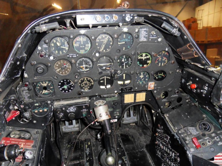 Douglas AD-4W Skyraider (target tug) cockpit - Museums - iModeler