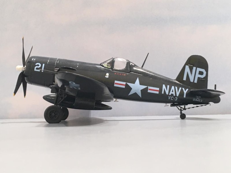 Navy Ace Guy Bordelon, VC-3 Korea, Minicraft F4U-5N Corsair - 1/48 ...