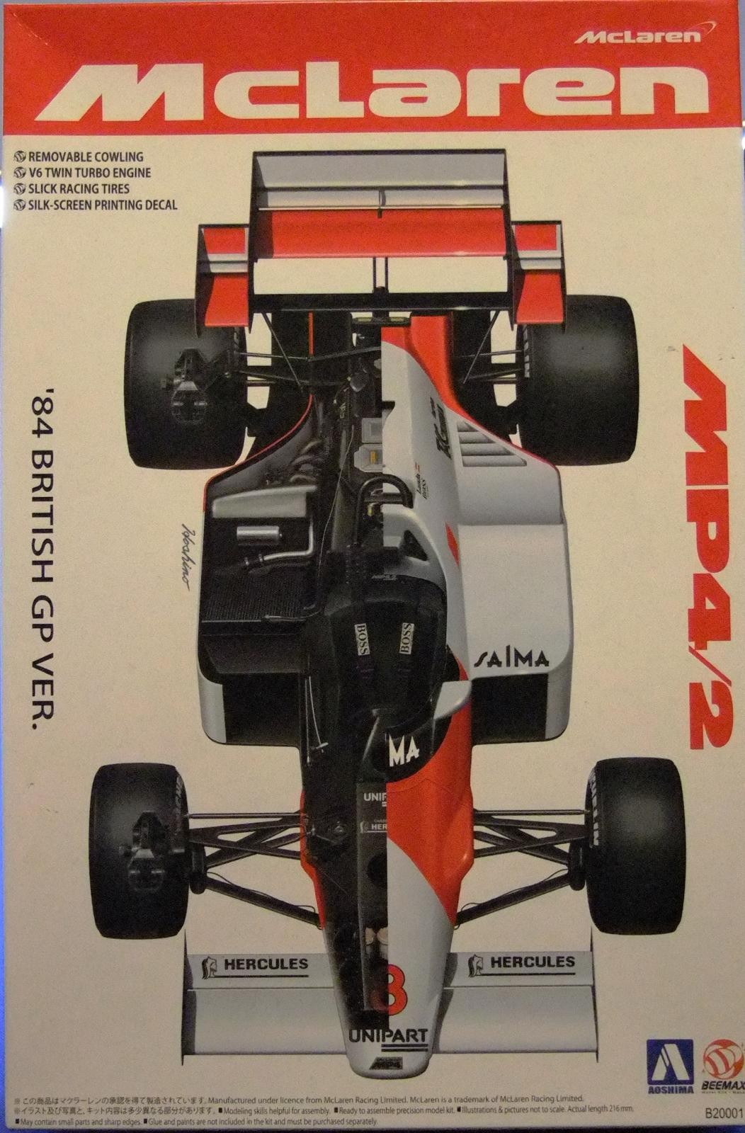 BEEMAX for the detail up parts No.09 1 20 McLaren MP4/2 B detail up parts 