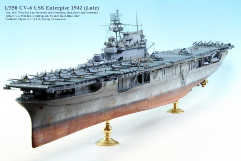 1/350 CV-6 USS Enterprise 1942 Late Version - aircraft carrier - iModeler