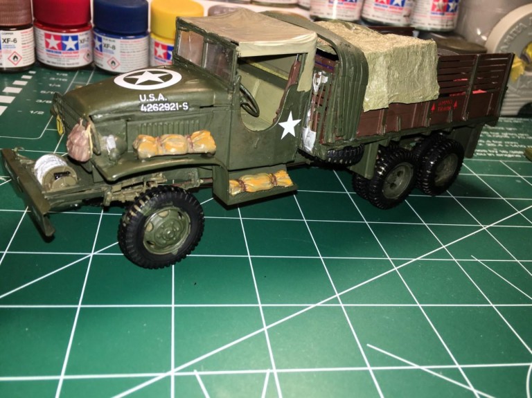 GMC, 2 1/2-Ton Cargo Truck, Tamiya, 1st Army 3549th Transport. Corp ...