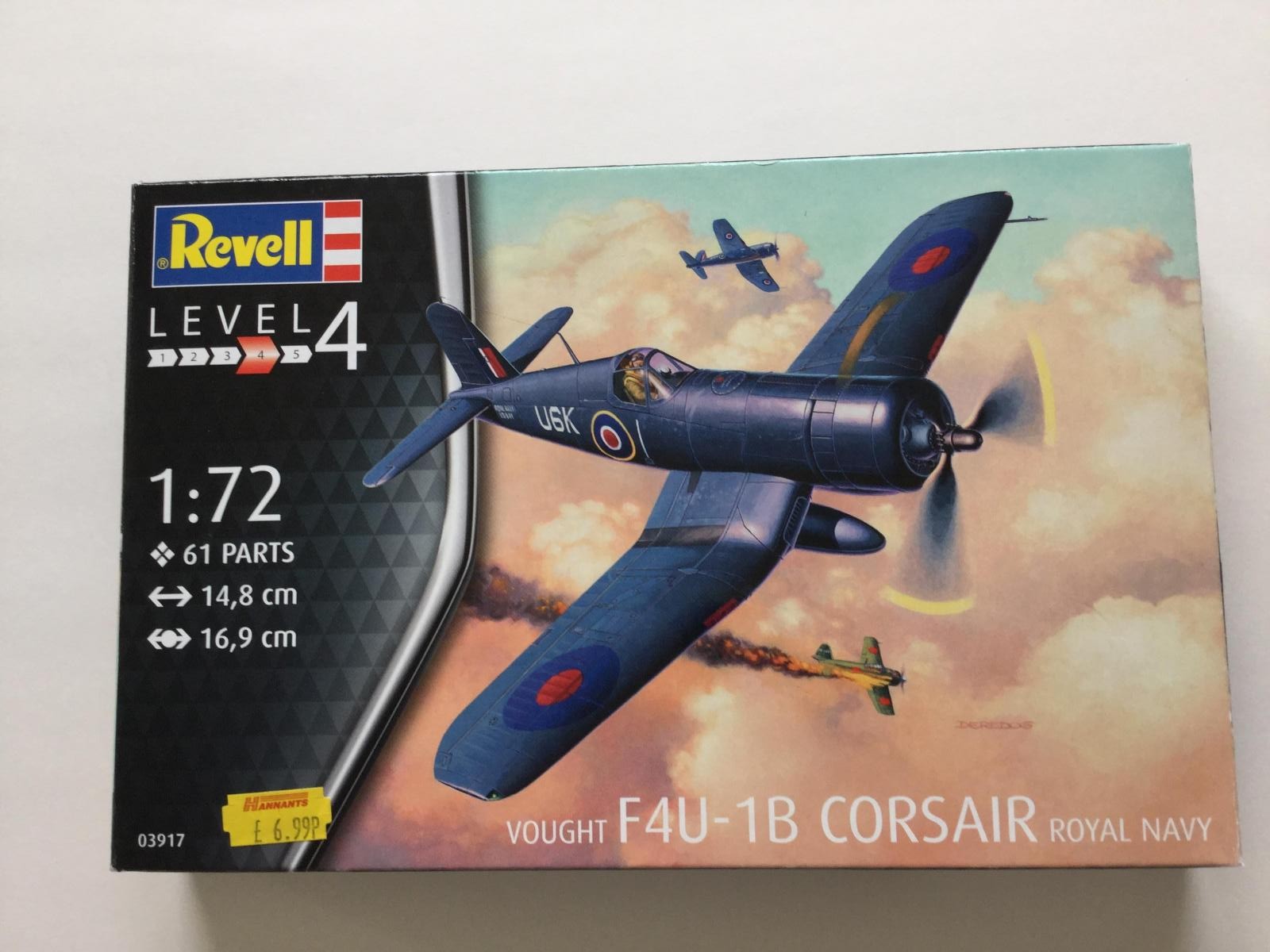 Revell Plastic Model Kit F4U-1B Corsair Royal Navy 1:72-95-03917 