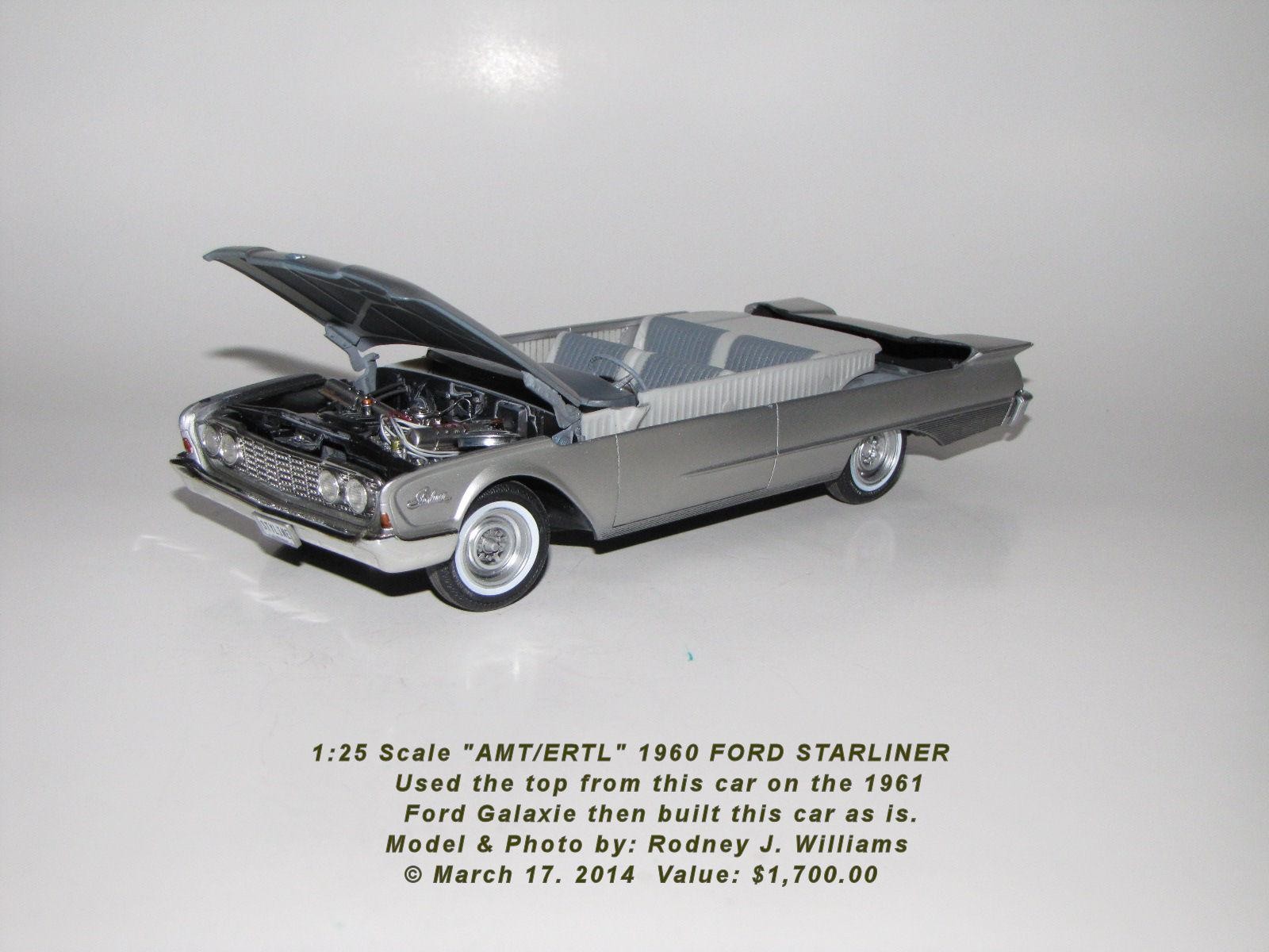 A 1/25th AMT/ERTL 1961 FORD STARLINER/GALAXIE CAR CONVERSION