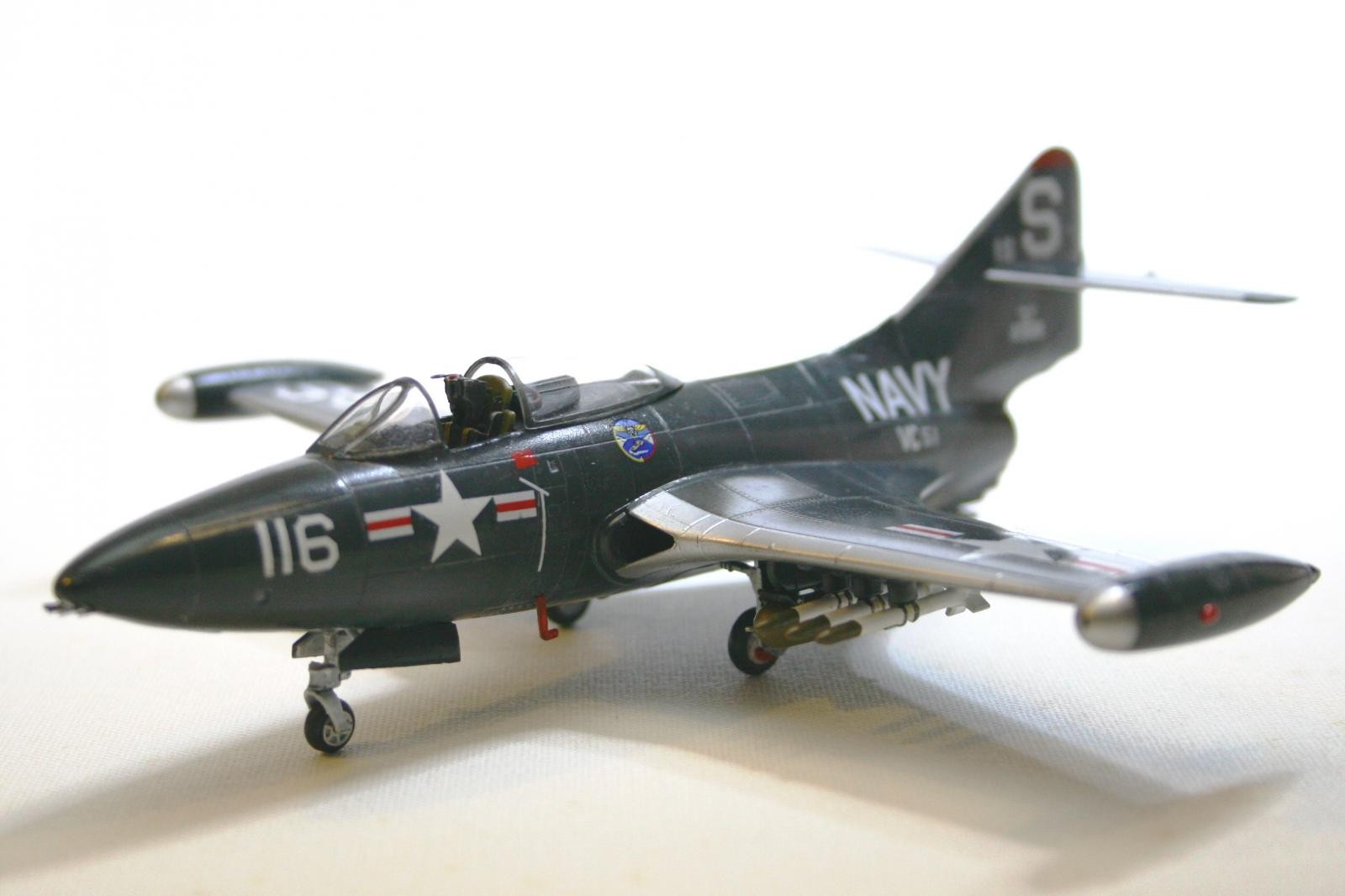 F9F-2 Panther Model (Neil Armstrong), Hand built model of a…