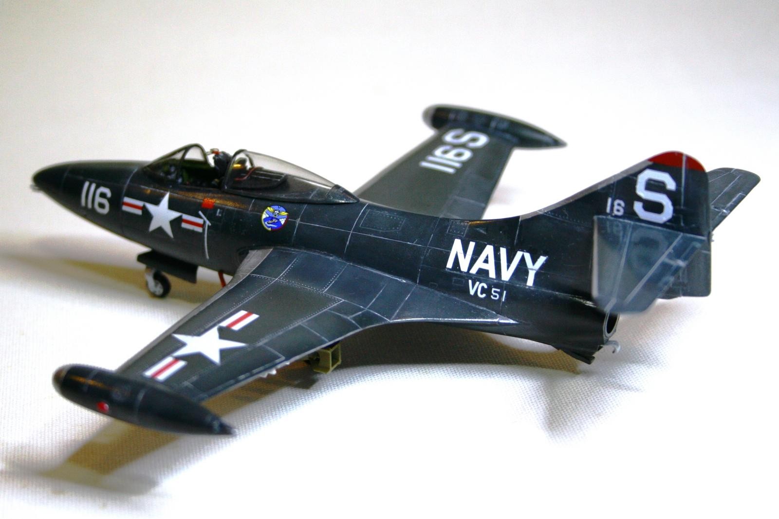 F9F-2 Panther Model (Neil Armstrong), Hand built model of a…