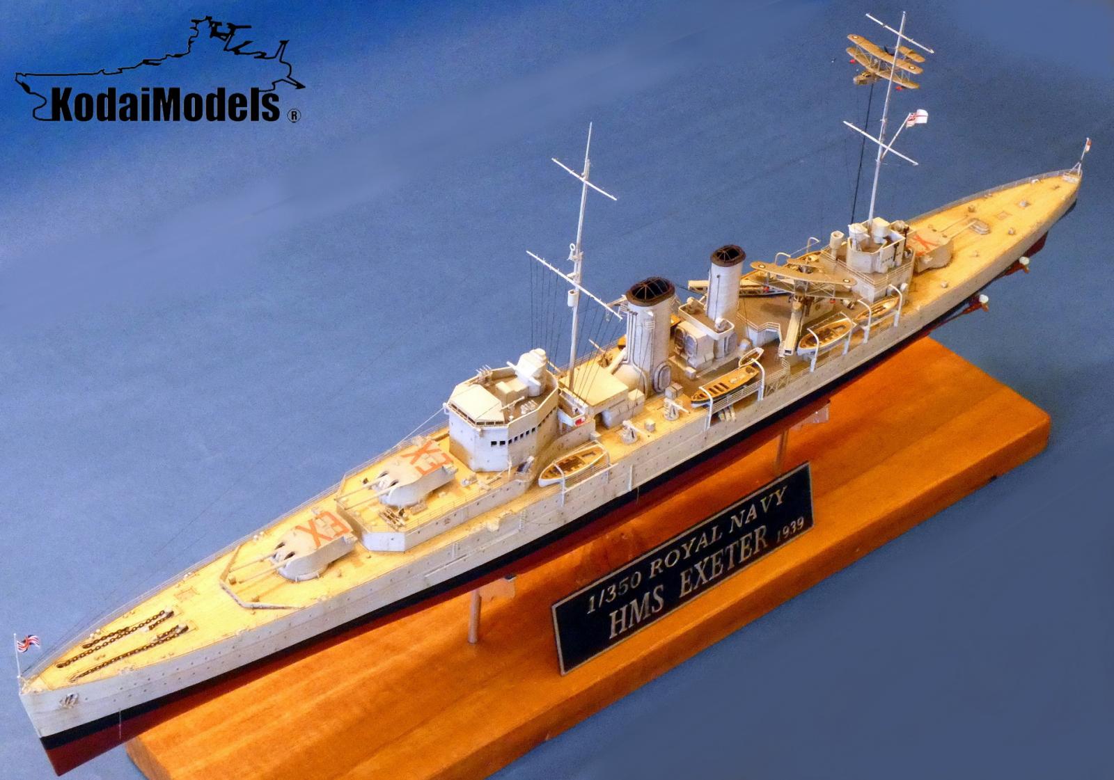Shipyard 1/350 350050 Wood Deck HMS Heavy Cruiser Exeter for Trumpeter 