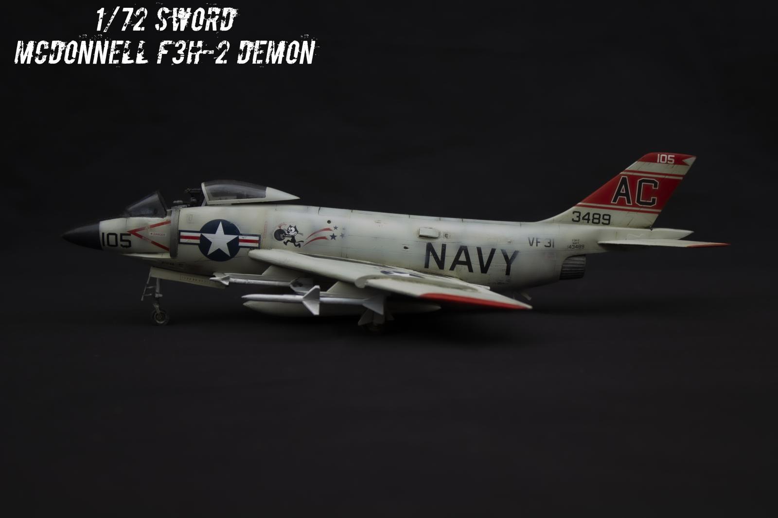 NAVY McDONNELL F-3H DEMON Xtra Decals 1/72 U.S 