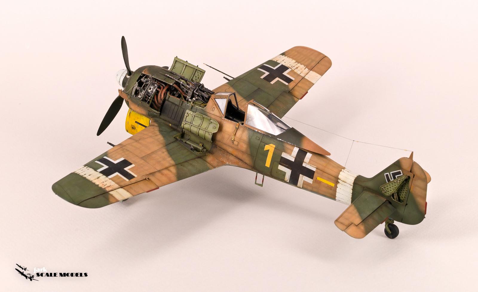 Focke-Wulf 190 A-4, 6.JG2 Brassin Yellow Rudorffer, Tunisia - - Eduard iModeler Erich 1943 1 1/48