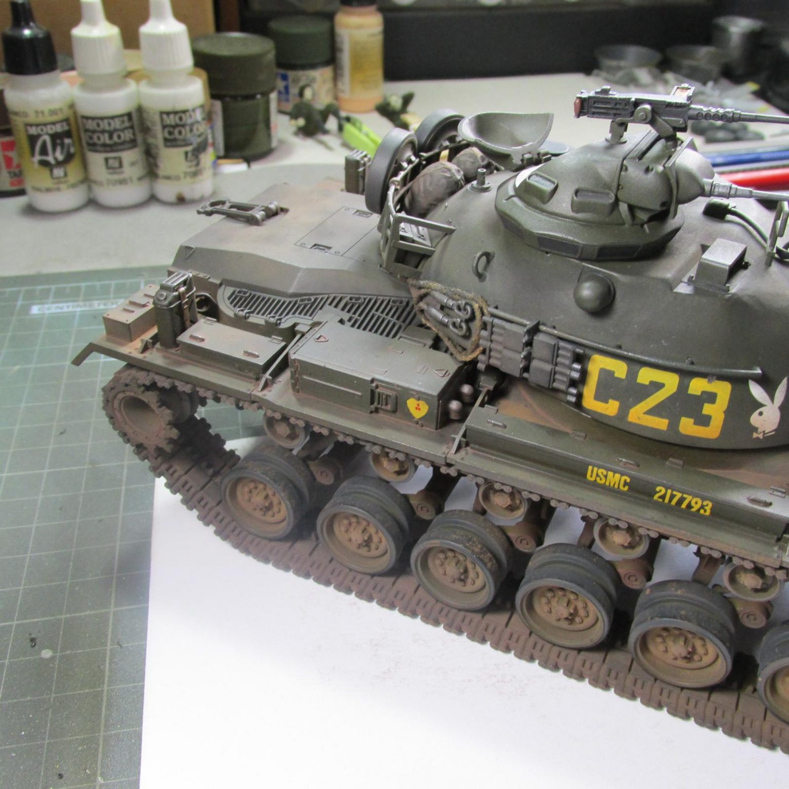 Marines M48A3 Patton Vietnam War Tamiya 1:35 - 1/35 M48 - IModeler