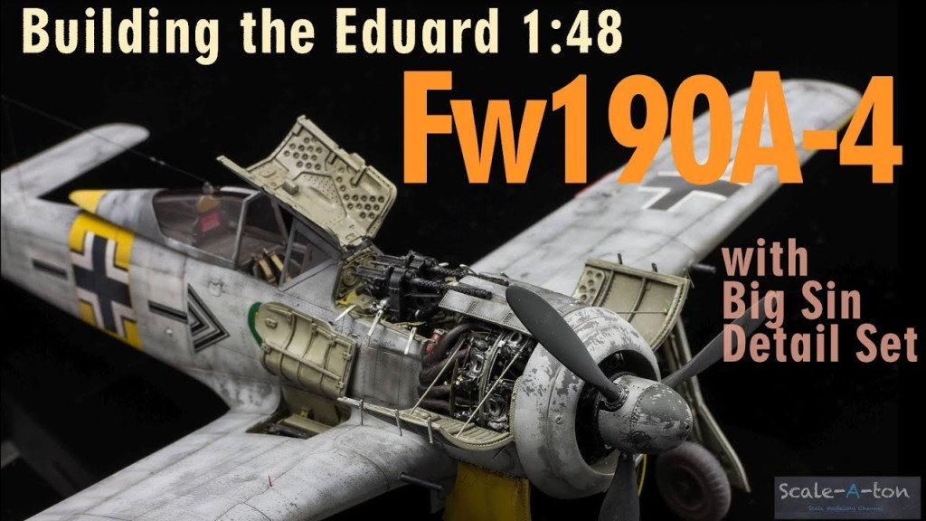 Video Building The Eduard Fw190a 4 And Resin Bmw 801 Engine Scale Model