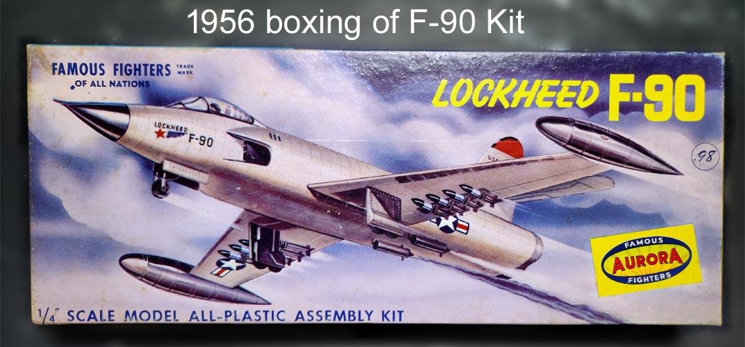 廉価版◯AURORAオーロラ／ロッキード F-90 (1/48)3rdロゴ オリジナル アメリカ